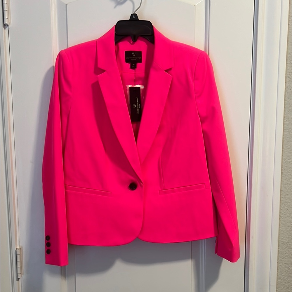 Vince Camuto Pink Blazer Structured Professional Tailoring